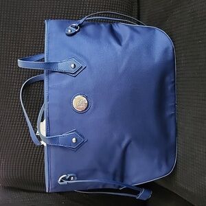 Joy Mangano Large Blue Multi Compartment Purse